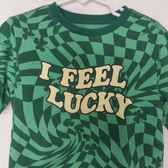 Wonder Nation "I feel lucky" Boy Shirt - Picture 3 of 6